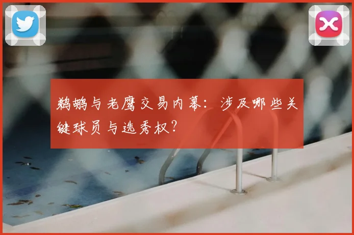 鹈鹕与老鹰交易内幕:涉及哪些关键球员与选秀权?